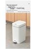 Silent Double-Open Trash Can with Foot Pedal for Kitchen and Bathroom
