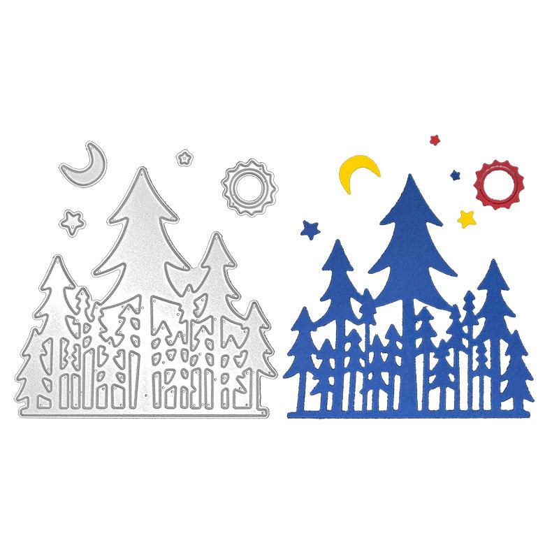 Waldschloss Design Stil Metall Stanzschablone für DIY Scrapbooking Album Foto Prägen Papier Karte Handwerk Dekor