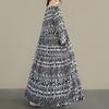 DIMANAF New 2026 Women Plus Size Spring Summer Beach Long Dress Lady Loose Oversize Maxi Floral Print Black Dresses