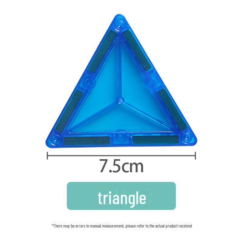 

Магнитные оконные строительные блоки для детей 3-6 лет - развивающие игрушки своими руками 10 triangle pieces - refill pack