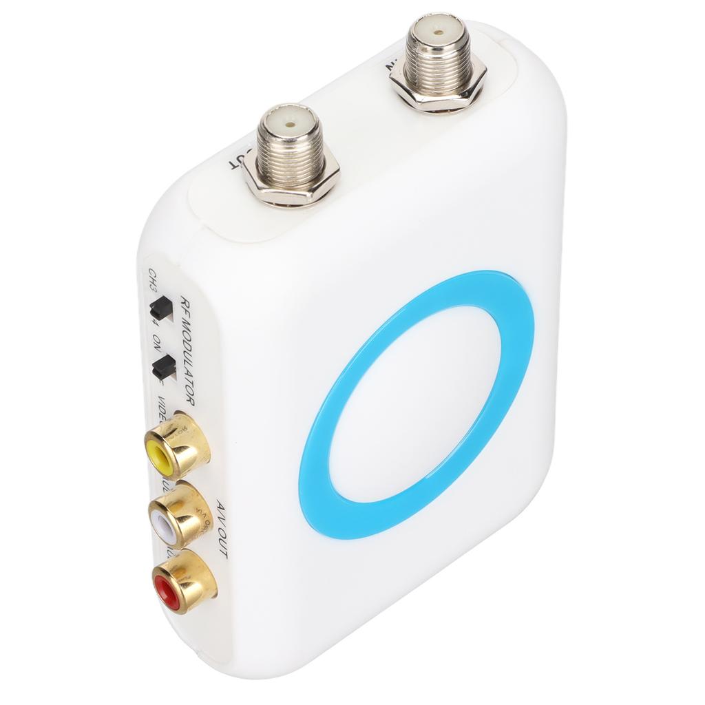 HDM66 HD Modulator Support PAL NTSC Format Output RCA To RF Modulator for Home TV Replacement