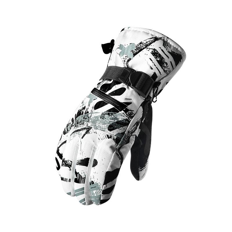 Ski Gloves for Men and Women Winter Warmth Thickened  Adult Outdoor Waterproof Cycling Touch Screen Ski Gloves