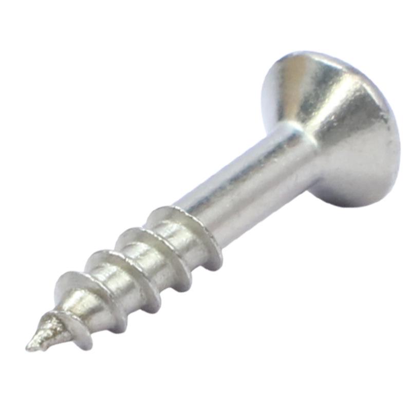 M5 304 Rostfritt Stål Förlängda Träskruvar för Fiberboard och Trä, Självgängande Trätandspikar.