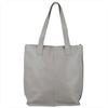Large Bag, Natural Gray Italian Leather, XL