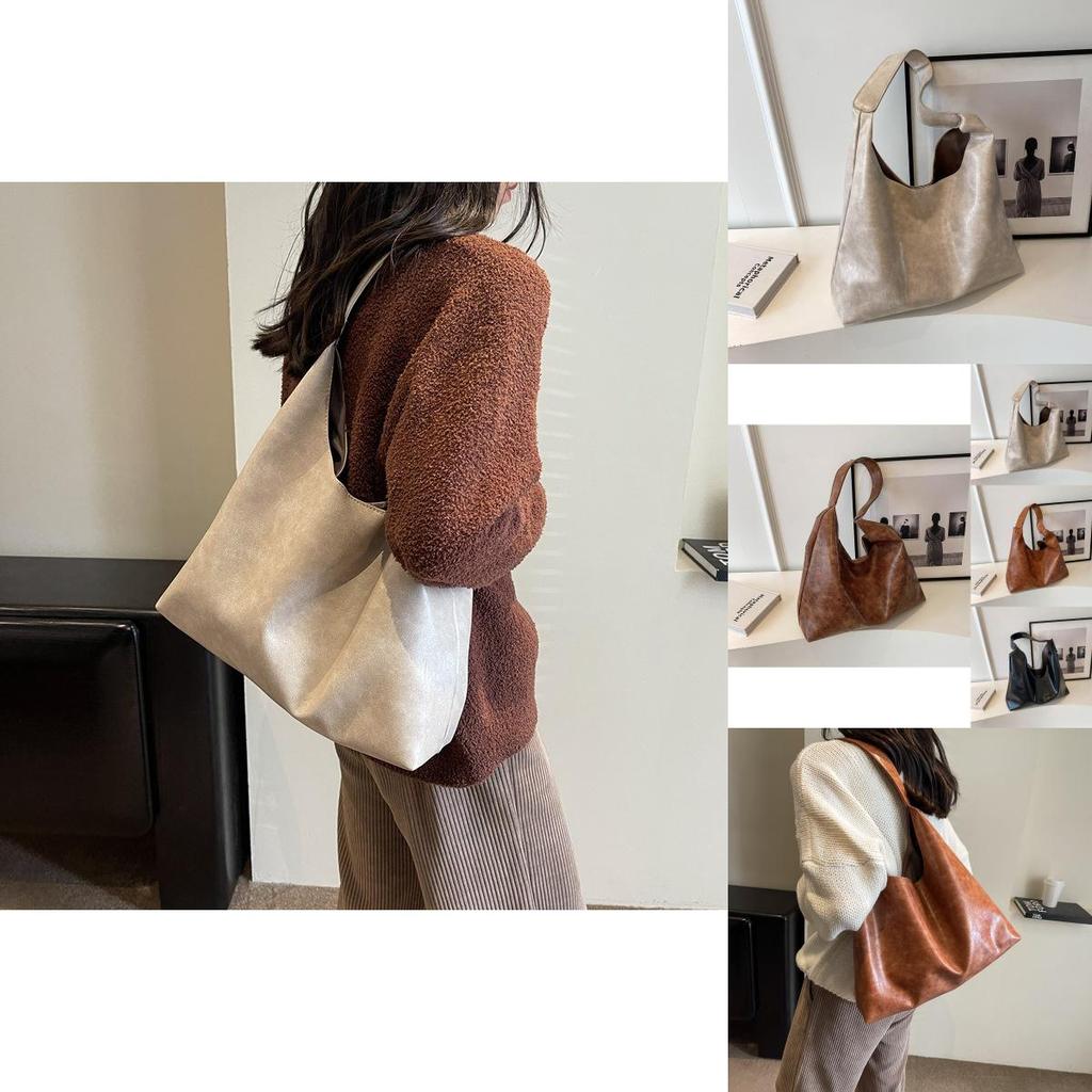 Chic Modern Tote Bag 2023 Winter New Vintage Style Unique Handbag For Women