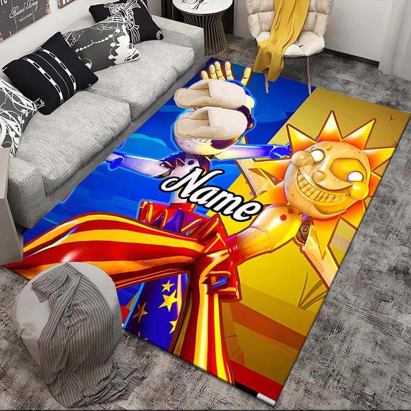 Custom Name Daycare Star Adventure Rug Game Carpet, Floor Mat for Bedroom Living Room Entryway Rug, Home Decor Idea Gift for Christmas birthday