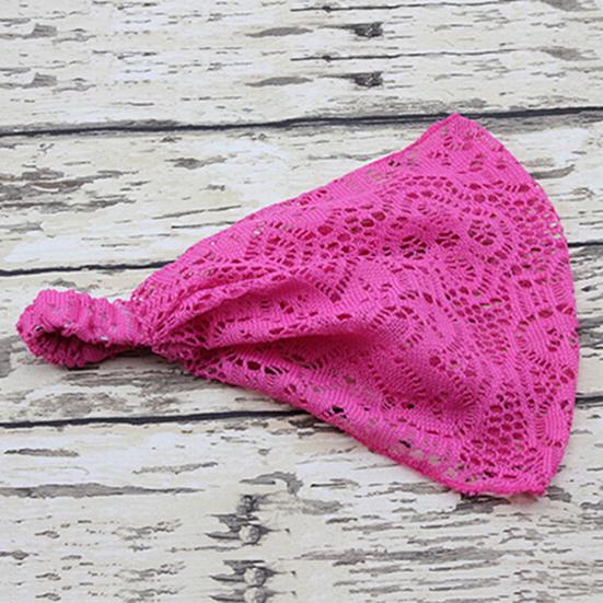 Girl's Fashion Stretchy Wide Lace Headband Turban Headwrap Bandanas Hairband