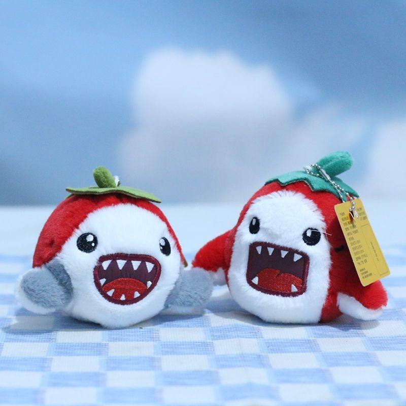 Adorable Plush Shark Keychain Soft Toy Ocean Animal Doll Cute Bag Charm 12cm