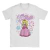 Super Marios Peach Little Princess Flowers and Hearts T Shirts for Unisex 100 Cotton TShirts Tees Short Sleeve Clothing Big Size