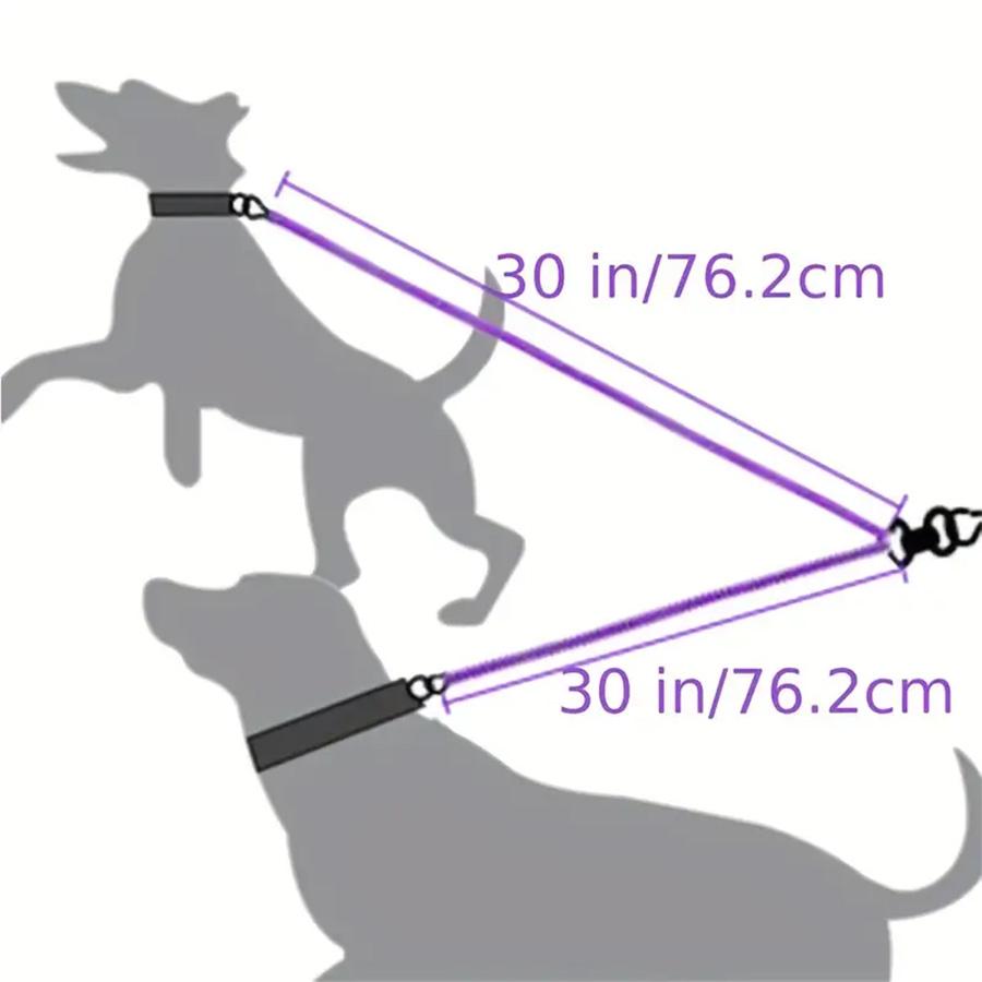 Dual Dog Leash - 360 Swivel No Tangle Walking Leash for Small Dogs - Double the Fun and Safety On Walks