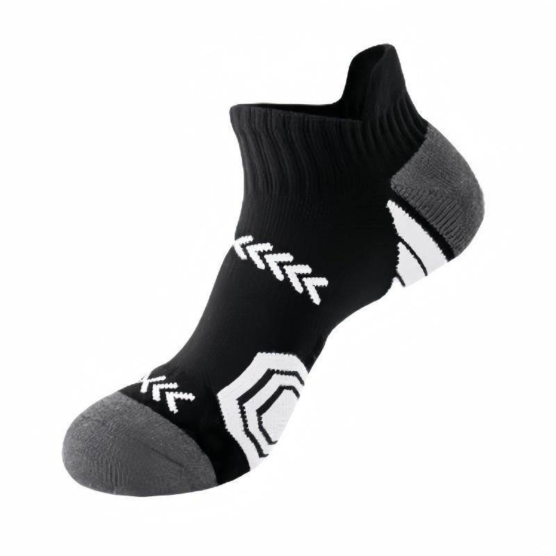 

Мужские осенние утолщенные носки для фитнеса, профессиональных занятий спортом, бега, тенниса, баскетбола 1 pair чёрный