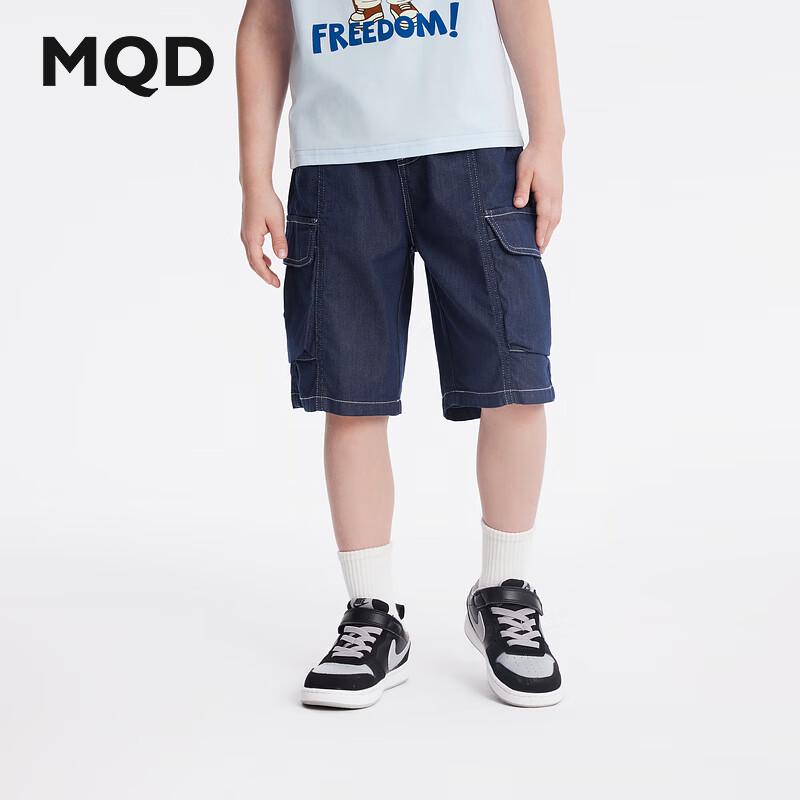 MQD Boys  2024 Summer Cool-Feel Casual Denim Shorts 140cm