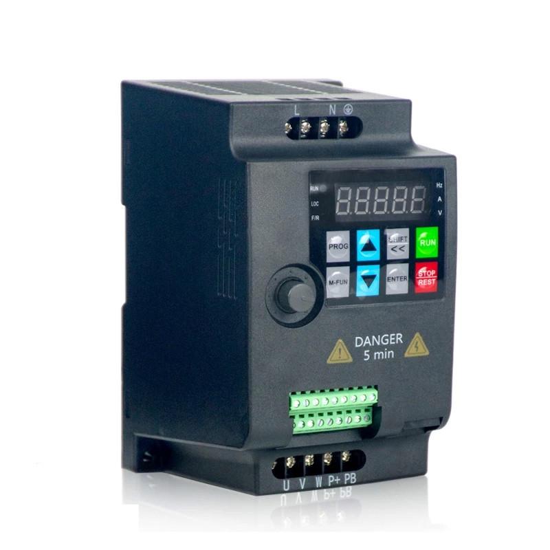 Mini VFD INVERTER 220V 0.75KW/1.5KW/2.2KW 1HP Variable Frequency Drive Converter for Motor Speed Control