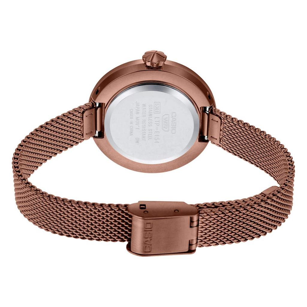 By Casio India Co Pvt 1st Mathura New Casio Enticer Rose Gold [Imported Ltd, A-41, Floor, MCIE, Road, Delhi-110044] LTP-E154MR-9ADF Women's Watch,