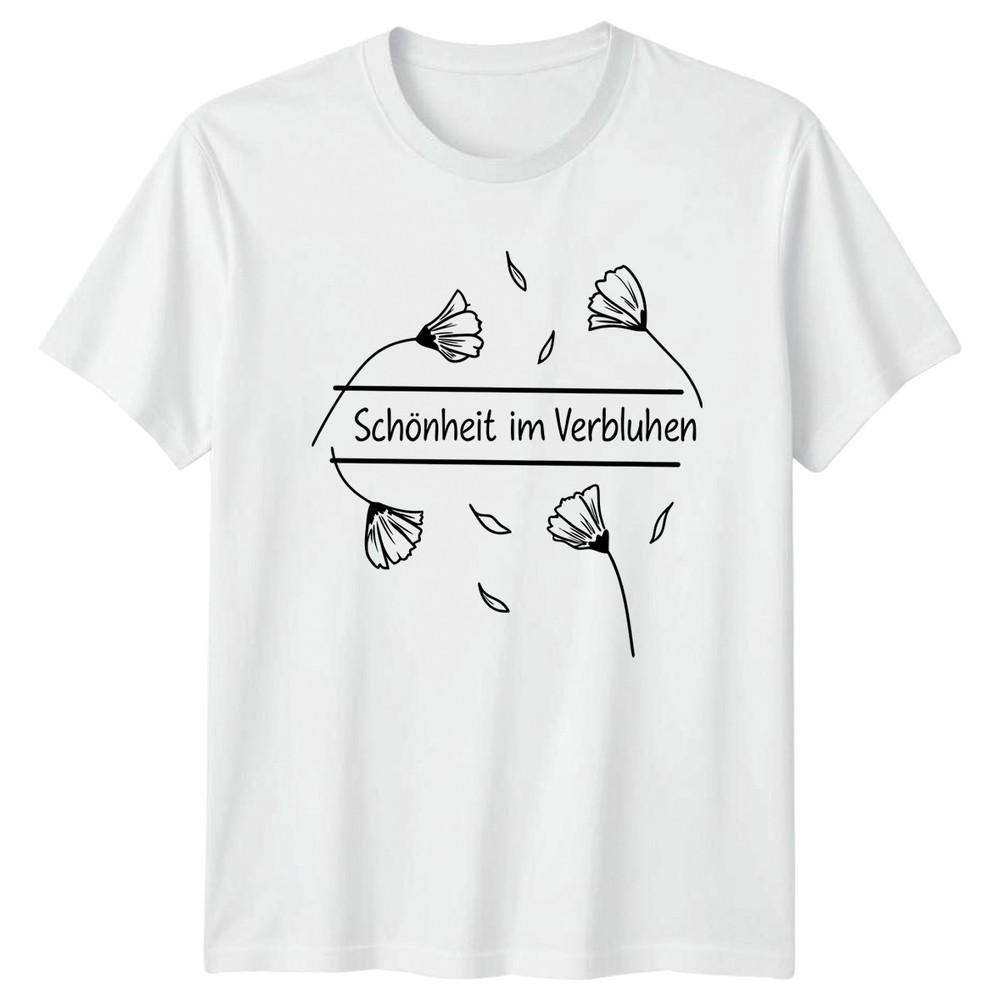Schnheit Im Verblhen Unisexs TShirt Autumn Flowers Botanical Birthday Gift S