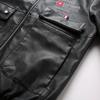 Fall Men's Leather Fashion Motorcycle Wear Flight Thin Leather Jacket Men's Coat Air Force