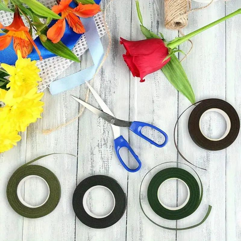 5pcs Green Paper Floral Tape,for Bouquet & Plant Wrapping, DIY Handicraft