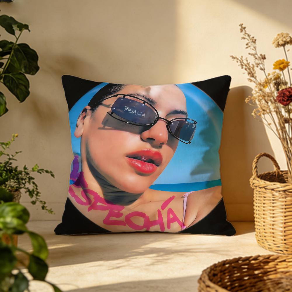 Trendy Rrosaliaing Cushion Cover Versatile DoubleSided Pillow Case Fit for Sofa Bed Car Daily Decor