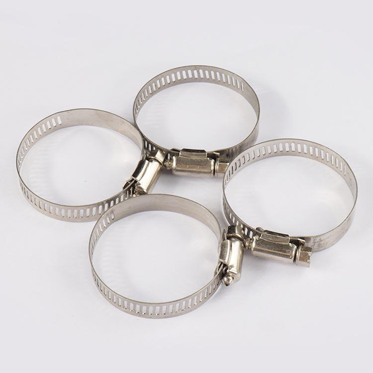 American Style 201 Stainless Steel Hose and Pipe Clamp for Ventilation and Communication Applications