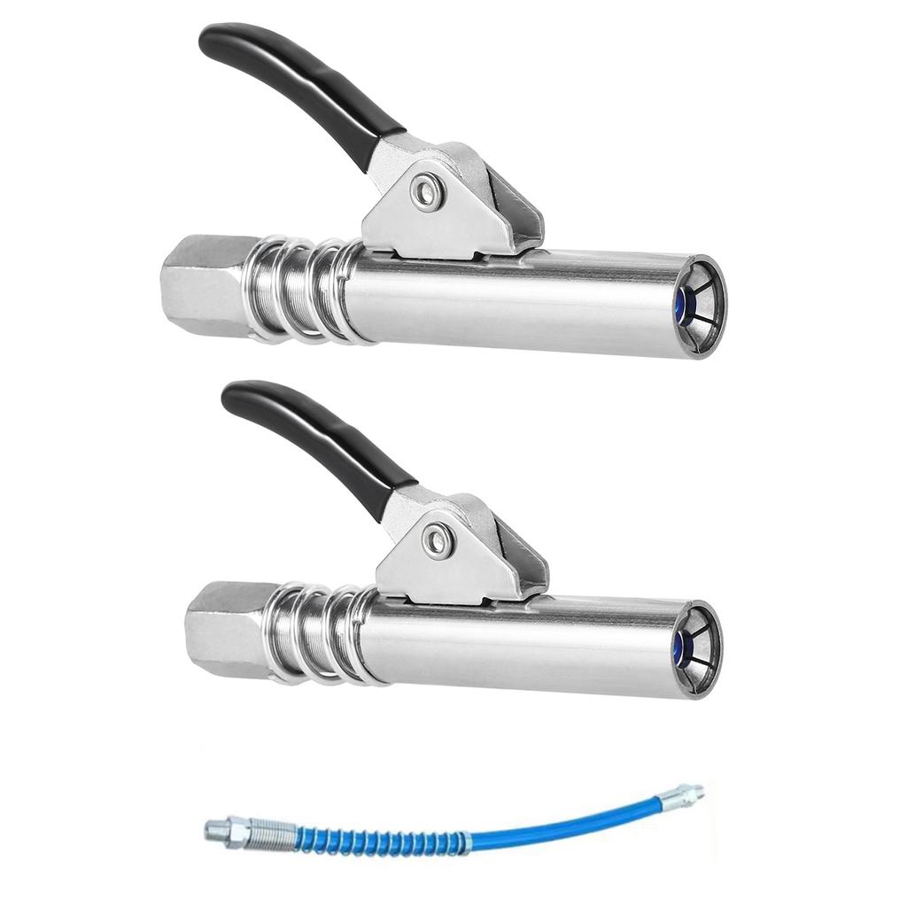 Durable Grease Coupler Lock Nozzle For Manual Pneumatic Electric Grease Gun Coupler Quick Release Grease NPTI/8 10000PSI