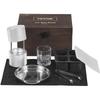 VEVOR Ice Ball Press Kit, Aircraft Al Alloy Ice Press with Ice Block Mold, Large Mat, Tong, Drip Tray, One Glass