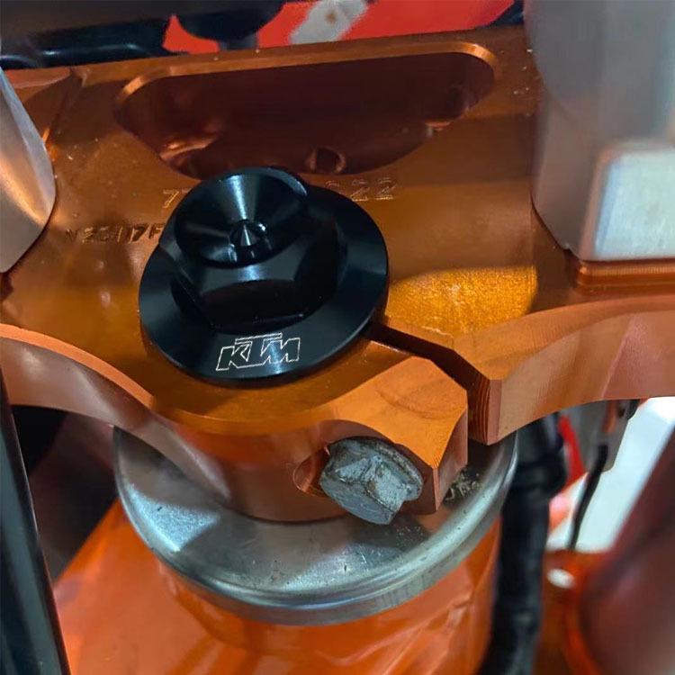 KTM 450EXC-F SIX DAY CNC Upper Triple Clamp Fastening Screw Cap for Off-Road Motorcycle