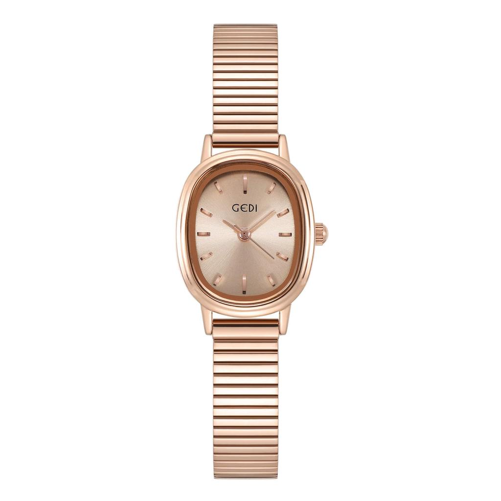 Creative Small Cocoa Oval Small Plate Women'S Student Japanese Minimalist Alloy Waterproof Quartz Watch