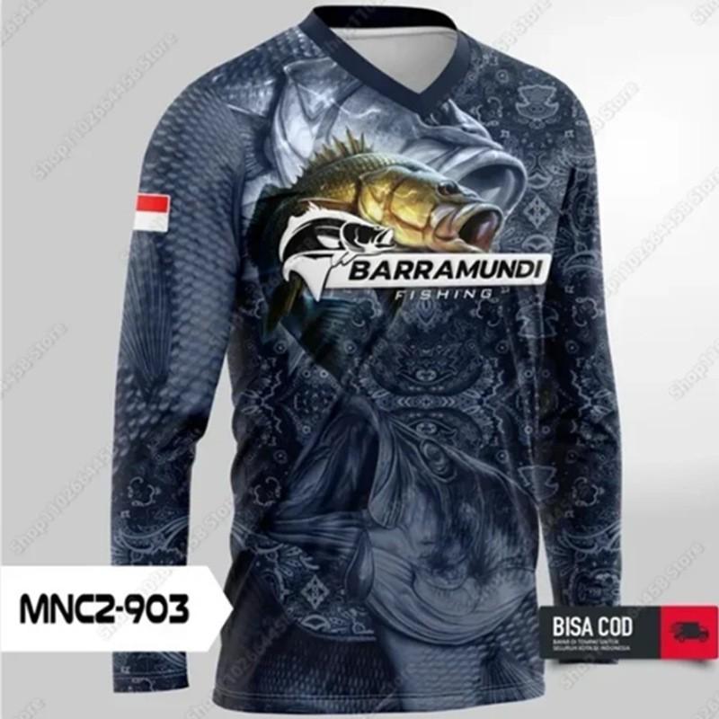 Mens Long Sleeve Fishing Shirt UV Protection Quick Dry Breathable Bamboo Fiber Outdoor Sport Top Summer