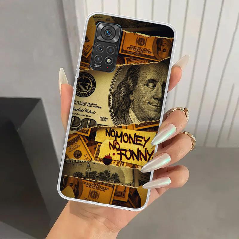 

Banknote Dollar Cash Money Phone Case for Xiaomi Redmi Note 15 14 14S 13 12S 12 Pro 11S 11 Plus 11T 11E 10S Soft Funda Print She Redmi Note 13 Pro 5G