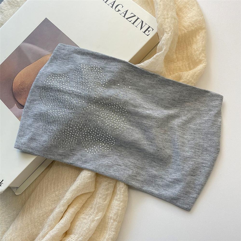 Trendy Elastic Hairband Stretchy Solid Color Turban Photo Shoot Y2K Hair Accessories for Women