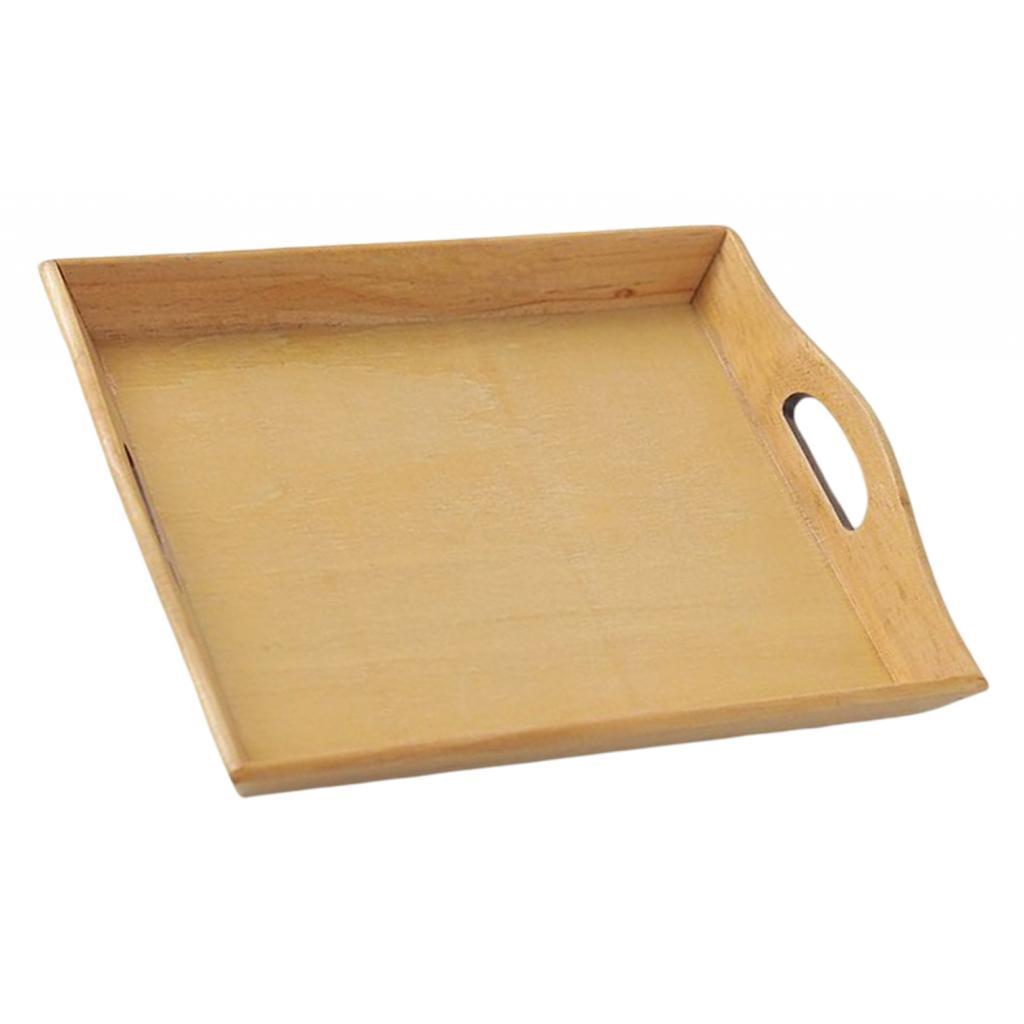 Classic Wooden Serving Tray for Dining and Entertaining