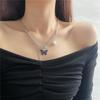 "European & American Double-Layer Love Necklace: Hip-Hop Inspired Long Sweater Chain for Women"