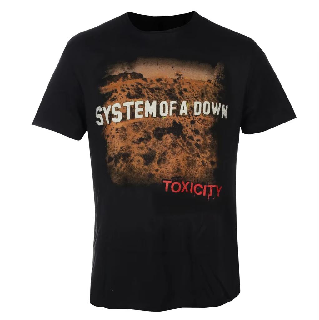 Summer System of A Down Toxicity Peripheral Pattern Printing Summer Luxury Brand Cotton Men's and Women's T-Shirts Short Sleeves