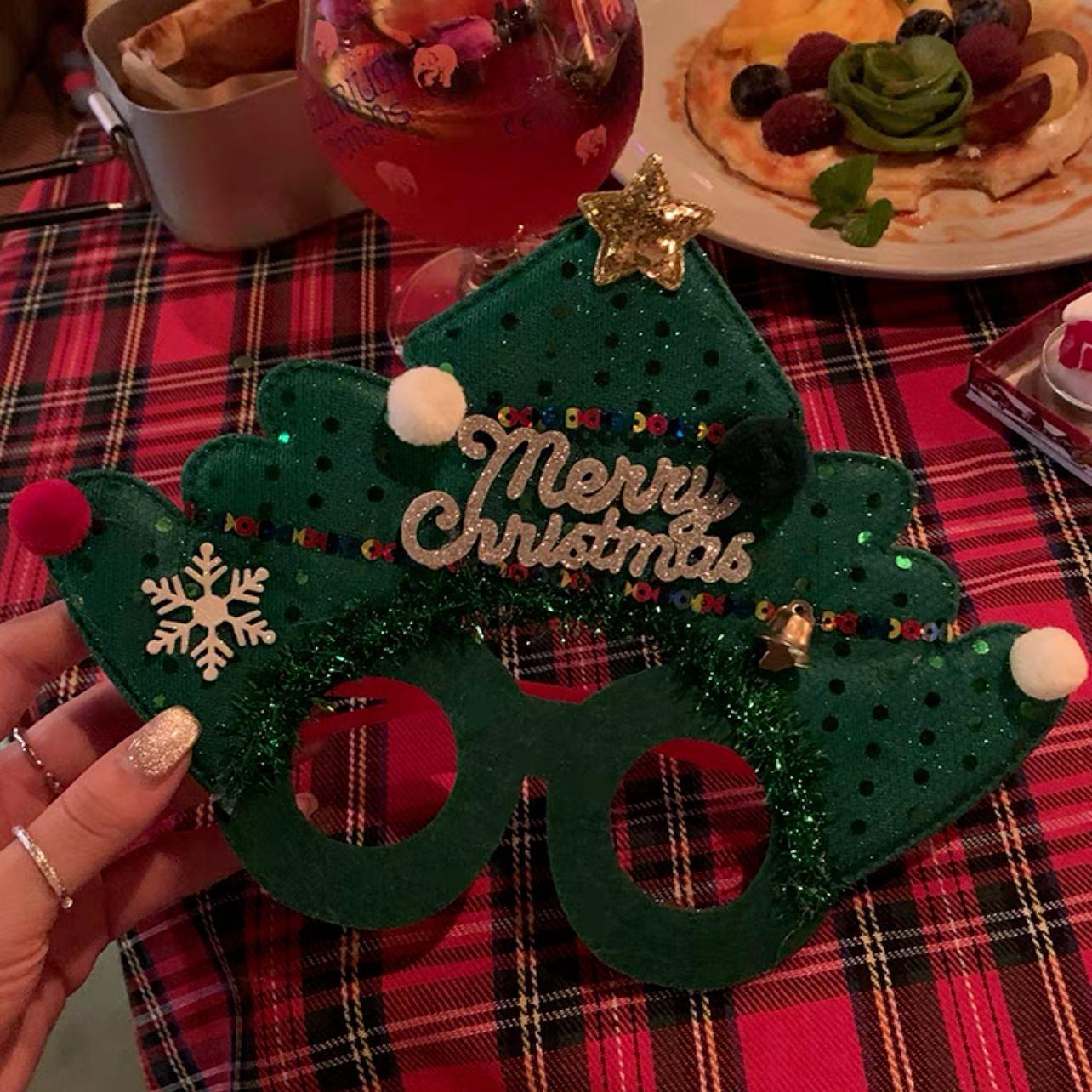 

Рождественский Сочельник Счастливые Фото Очки Рождественские Рога Украшения Рождественской Елки Тематическая Вечеринка Наряды Фото Реквизит one size fits all зелёный