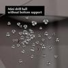 10Pz Brillanti Mini 2mm-6mm Bianchi Trasparenti Traslucidi Diamanti Pelo Nail Art Strass Decorazioni Gioielli Manicure Ornamenti