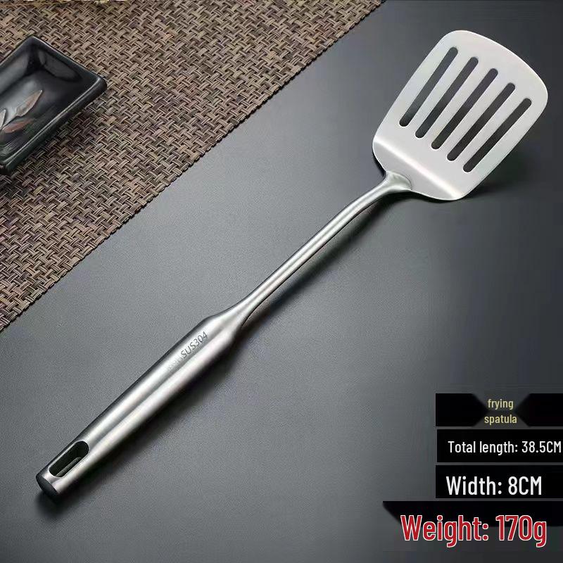 German Stainless Steel Stir-Fry Spatula & Ladle Kitchen Utensil Set