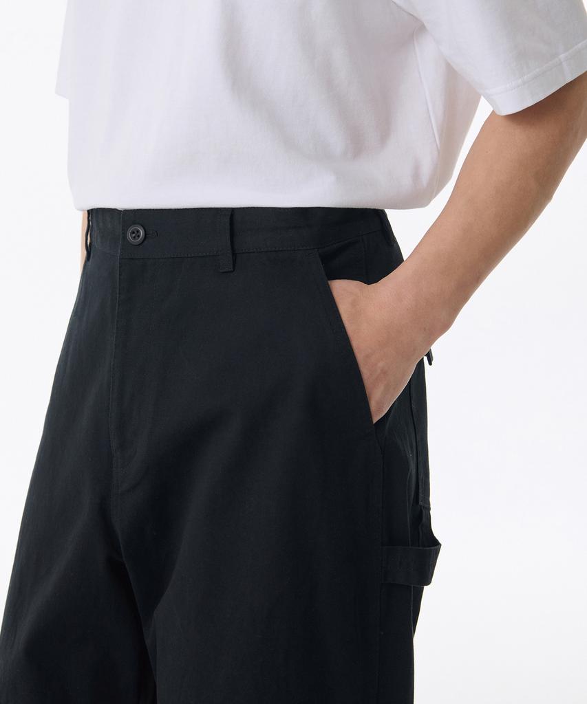 MUSINSA STANDARD Multi-Pocket Carpenter Pants [Black]