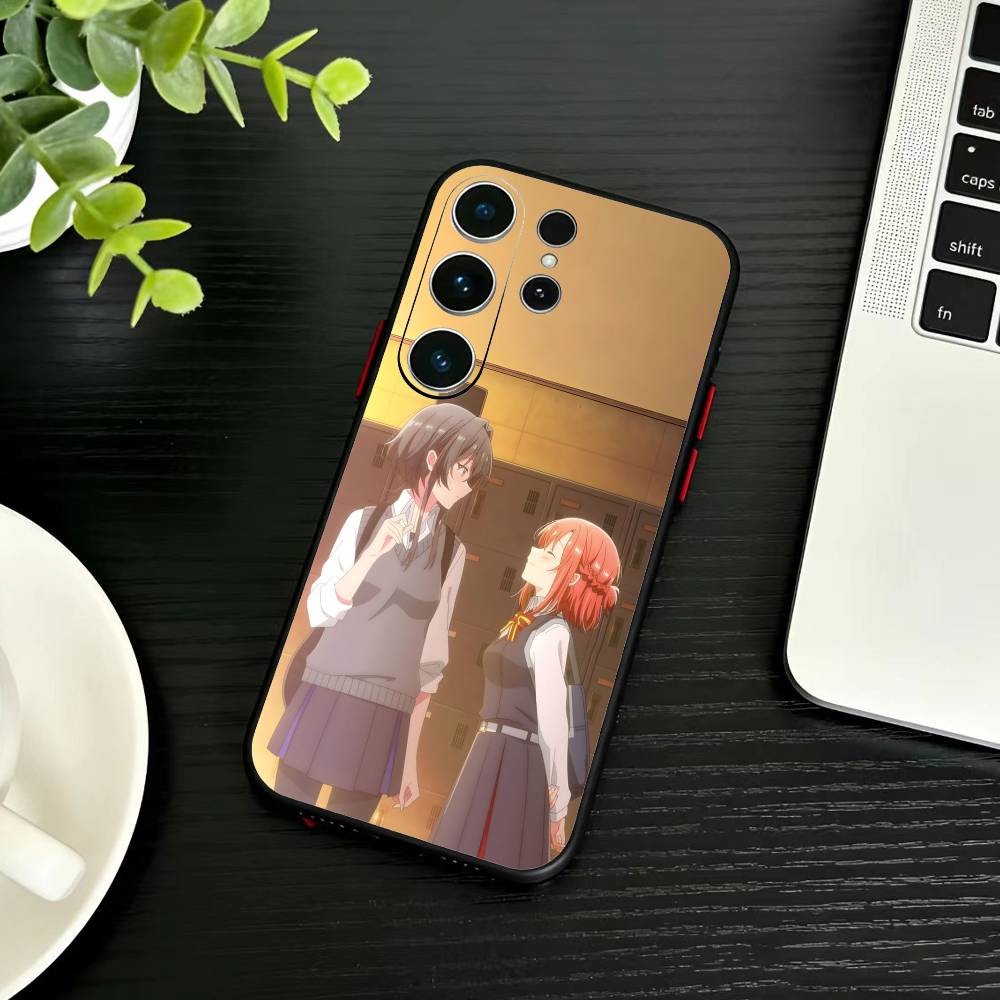 Asanagi Yori and Kino Himari Phone Case For Samsung S26,S25,S24,S23,S22,S21,S20,S30,Ultra,Plus,Fe,Note,5G Black Cover