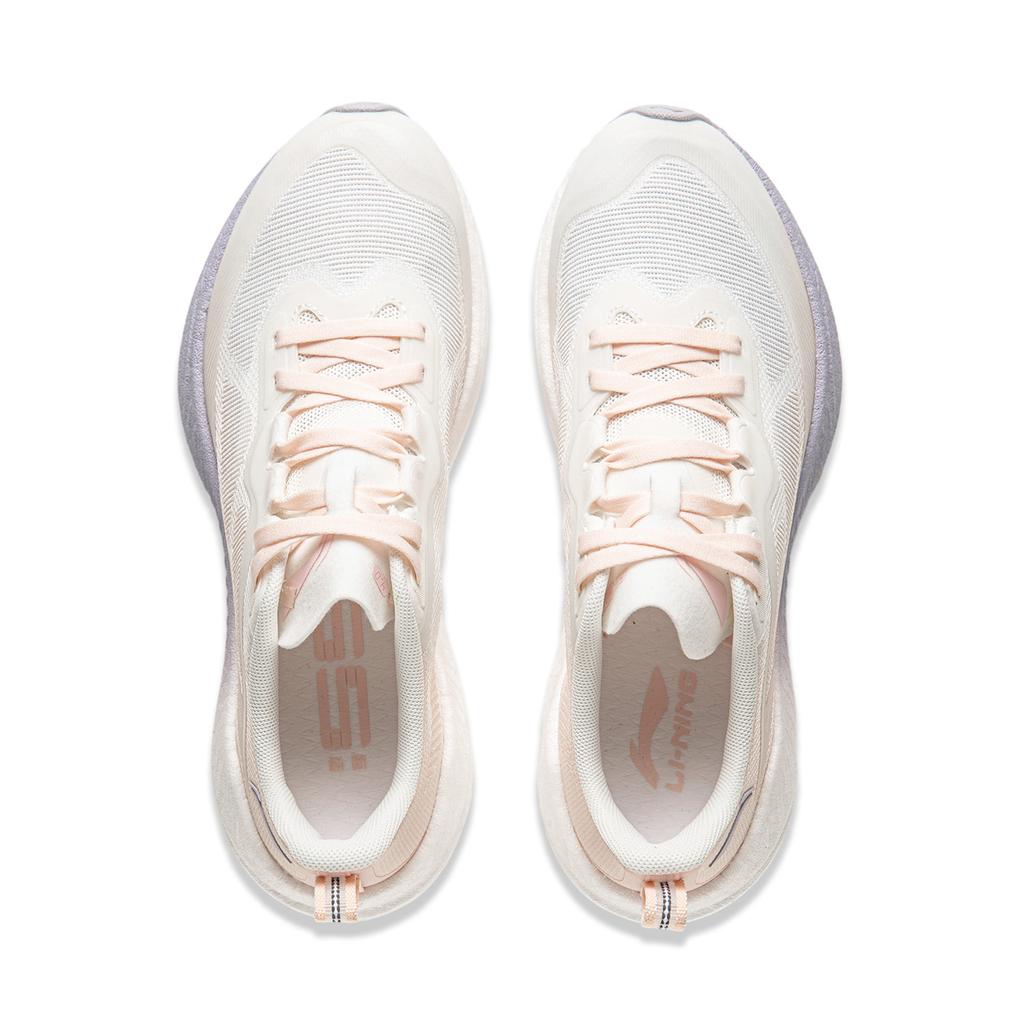 Li Ning Wu Shi 5S 4.0 Vollfußdämpfung Trainingsschuhe Damen Laufschuhe Weiß Orange ARSU008-5