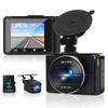 Dash Cam with Front and Rear 4K Full Continuous Impact Loop Parking LED Traffic Light Direct Power 64GB Card Included Cameras, 170° Ultra-Wide Angle,