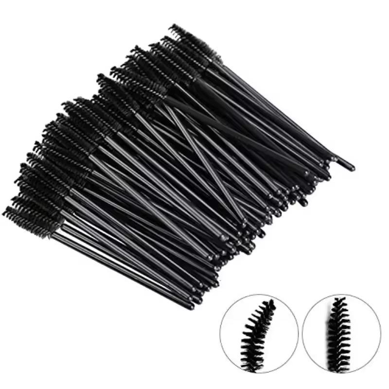 100/500pcs Mascara Wands Disposable Eyebrow Eyelash Brushes Eyelash Spoolies Applicator for Eyelash Extension Makeup Tool