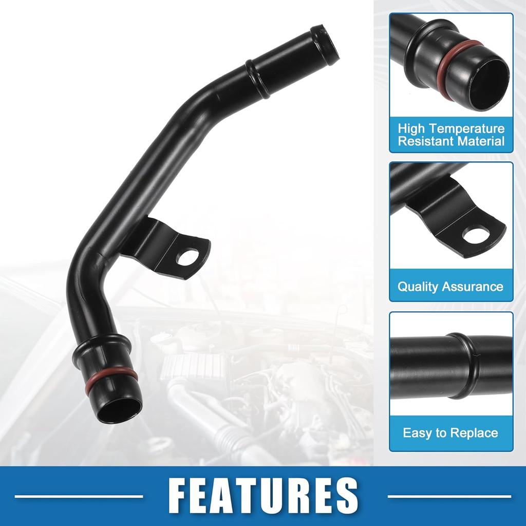 Sestava hadice topení HVAC motoru pro Ram 1500 2500 3500 2011-2023 5.7L č. 53022199AC Vstupní potrubí hadice chladiče Kovové černé