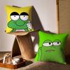 F-Frog Pillow Case Sofa And Living Room Decorative Cushion Covers Dust-proof And Mite-proof Invisible Zipper