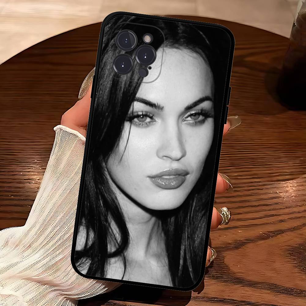 

Чехол-бампер с мягкой задней панелью Megan F-Fox Vintage Beauty для IPhone 17 16 Pro Max 15 12 11 16e 13 Mini 14 15 Plus iPhone 16 pro