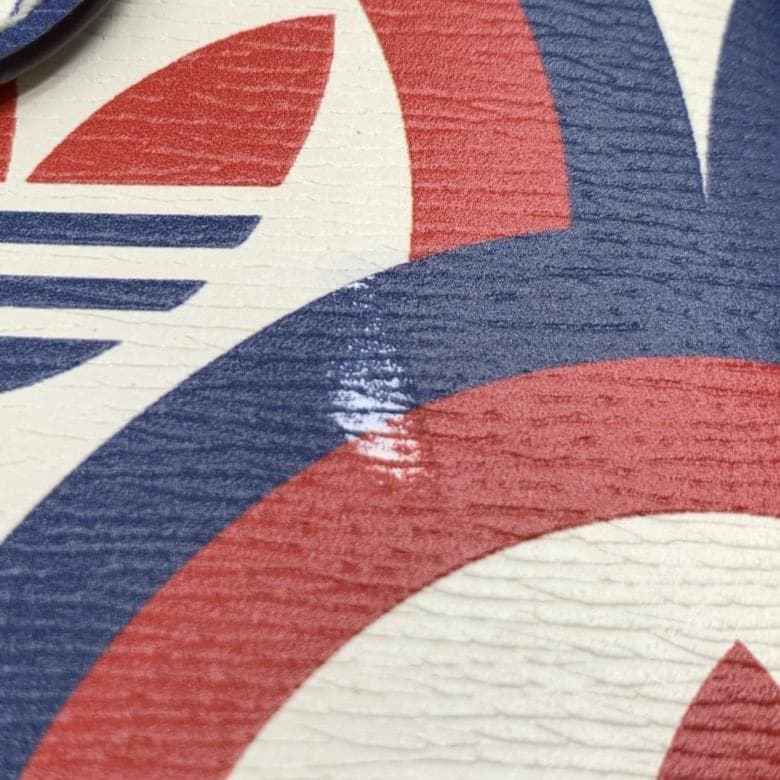 GUCCI ADIDAS Collaboration Double Branded Multi Color 2Way Duffle Bag Sherry Line Mini Boston Shoulder Bag Leather