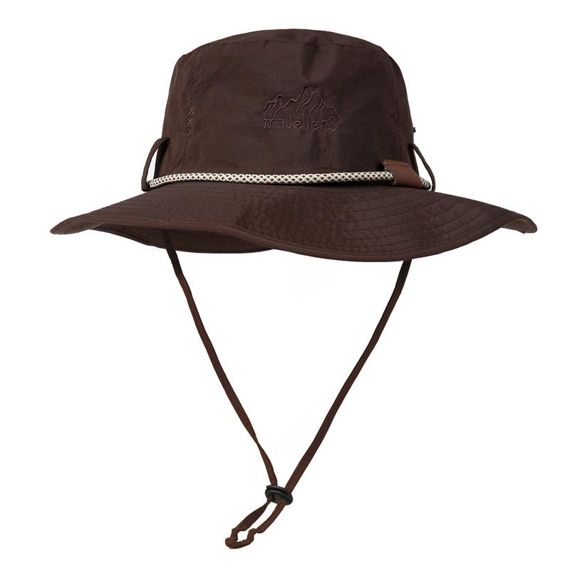Hiking Bucket Hat Men and Women Summer Sunscreen Tooling Hat Breathable Outdoor Fishing Camping Western Cowboy Hat