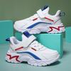 Children's shoes New girls breathable hollow mesh running shoes Boys double mesh leather children's lightweight casual sports shoes