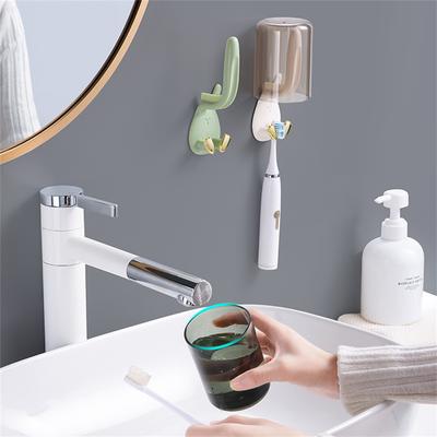 Toothbrush Holder Perforation-free Bathroom Accessories Kids Toothbrush Holder Tooth Brush Drying Rack Without Cup Stand Rack