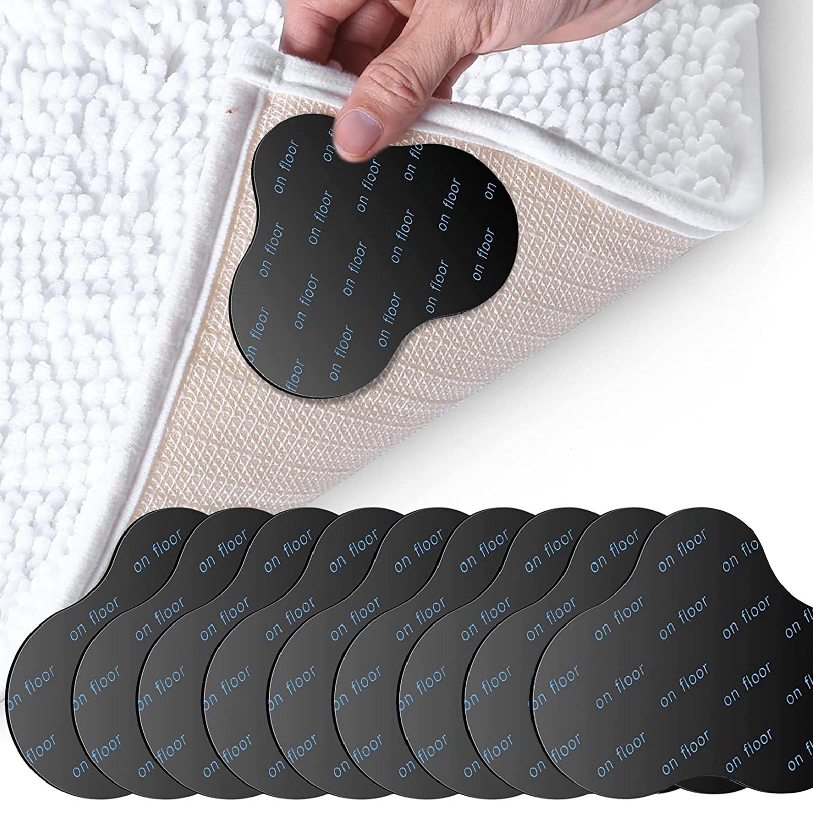 10 Pieces Non Slip Grippers for Area Rug Rug Stickers for Hardwood Floors