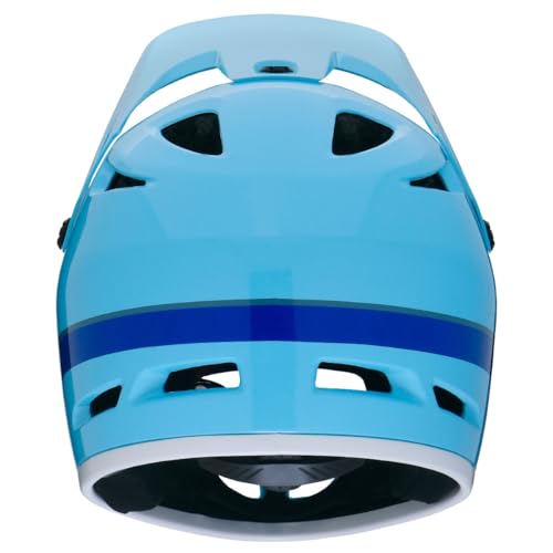 Dirtfreak CROSS SECTION Kinder-Vollvisierhelm, Blau (48-58cm), Europäische Sicherheitsstandards (CE/EN1078-konform), Leichtes Design, XS16-5020